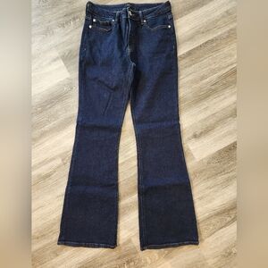 Elegant Navy Women's Flare Jeans